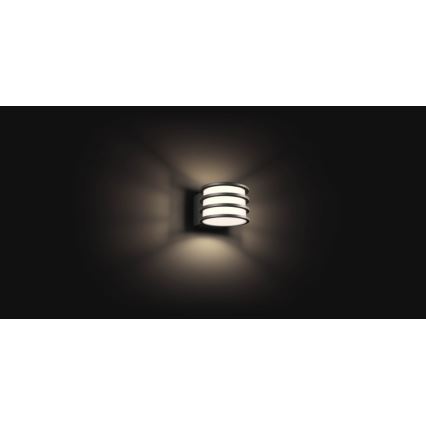 Philips - LED RGB dimmelhető kültéri fali lámpa Hue LUCCA 1xE27/8,1W/230V 1000-20000K IP44