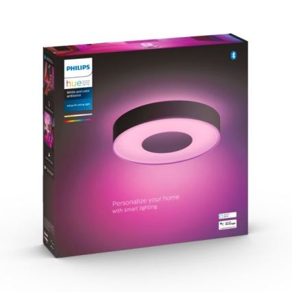 Philips - LED RGB Fényerőszabályozható mennyezeti lámpa Hue INFUSE LED/33,5W/230V 2000-6500K átm. 381 mm fekete