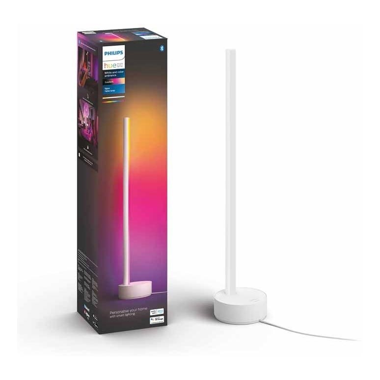 Philips - Hue SIGNE LED asztali lámpa, állítható fényerő, RGB, LED/12W/230V, 2000-6500K, fehér