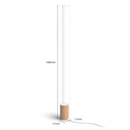 Philips - LED RGBW állítható fényerejű állólámpa Hue SIGNE LED/29W/230V 2000-6500K bézs