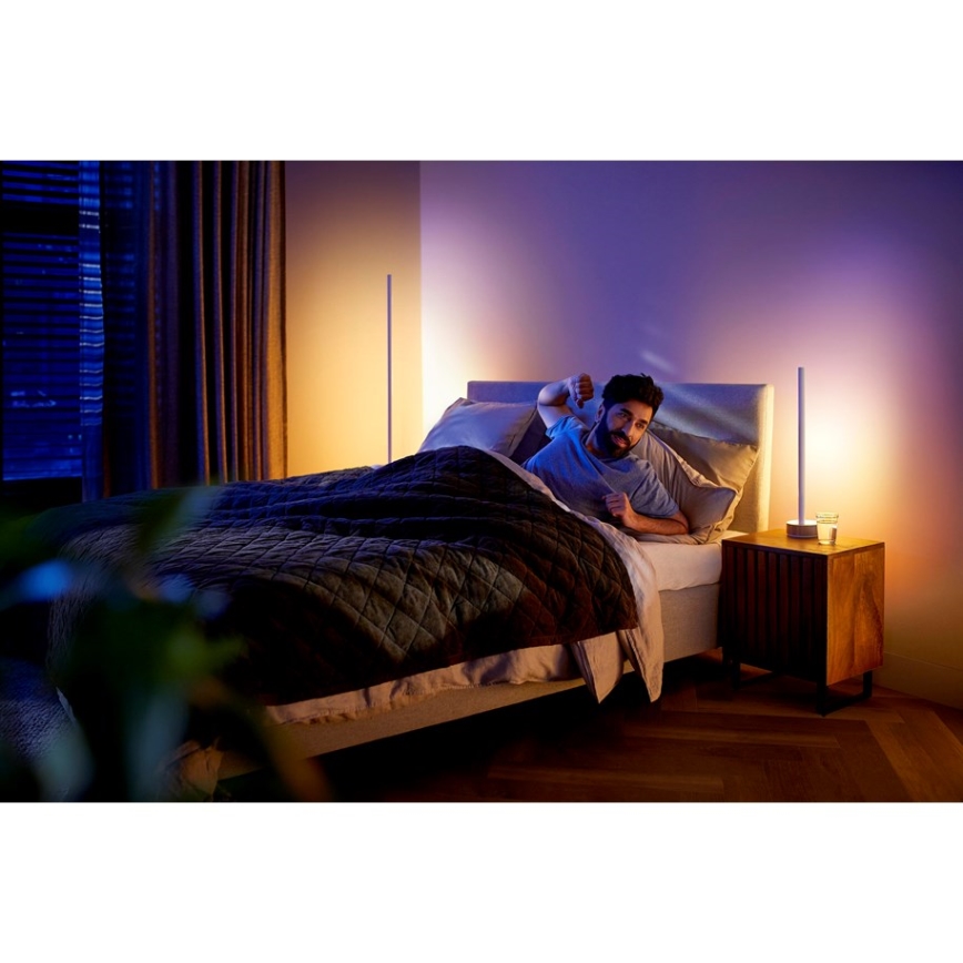Philips - Hue SIGNE LED asztali lámpa, állítható fényerővel, RGBW, 11,8W, 230V, 2000-6500K