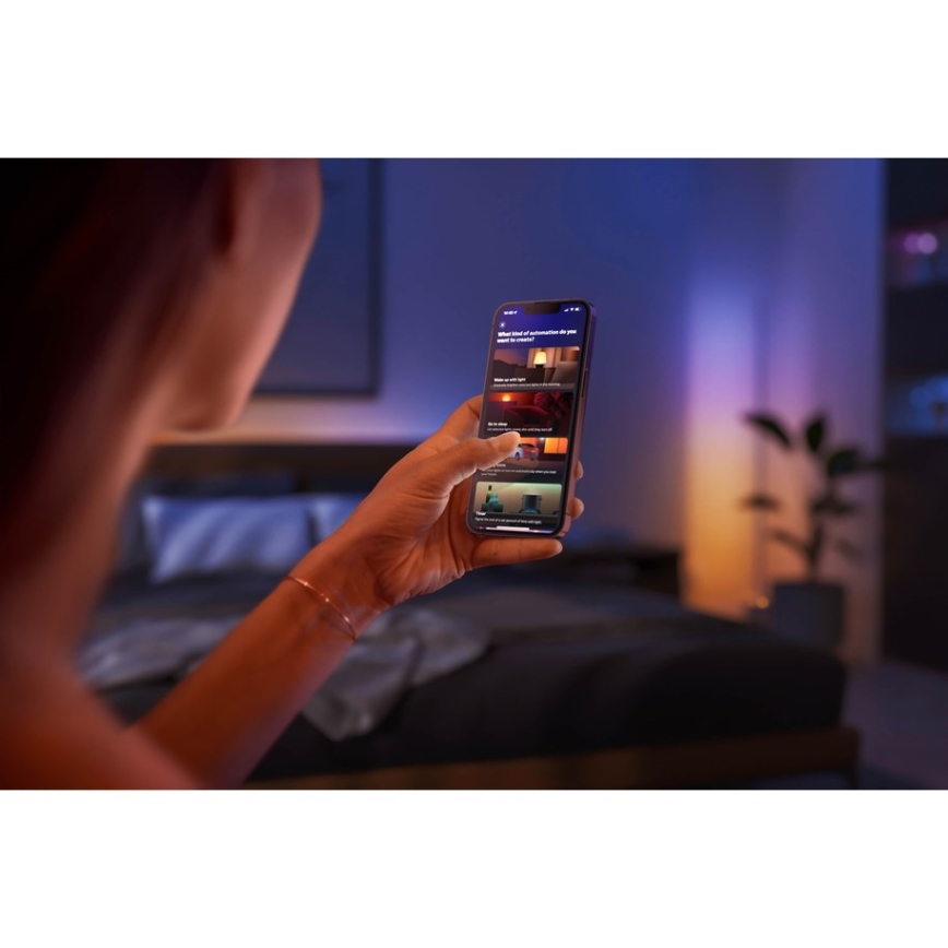 Philips - Hue SIGNE LED asztali lámpa, állítható fényerővel, RGBW, 11,8W, 230V, 2000-6500K