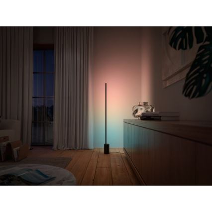 Philips - LED RGBW állítható fényerejű állólámpa Hue SIGNE LED/29W/230V 2000-6500K fekete