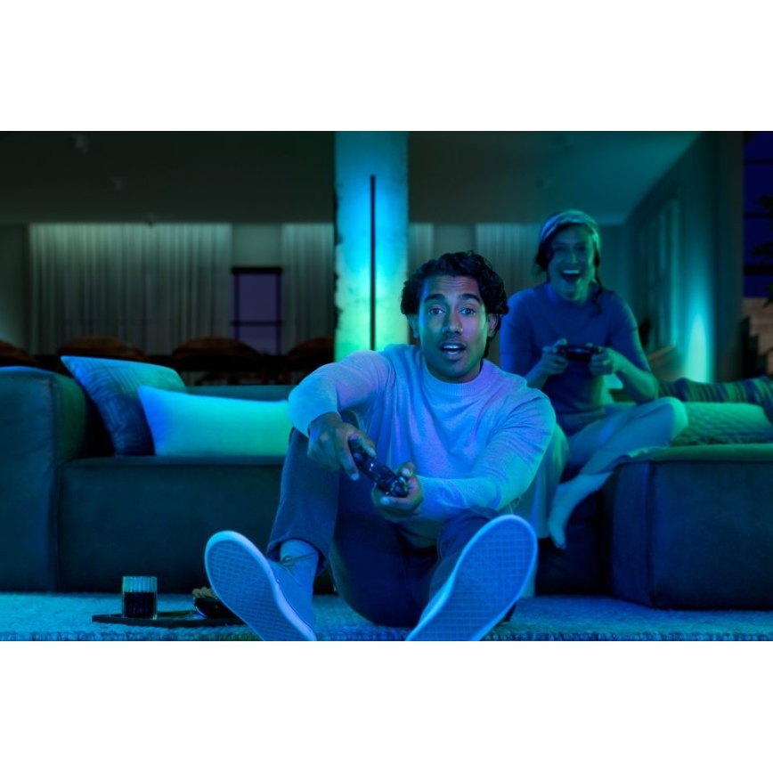 Philips - LED RGBW állítható fényerejű állólámpa Hue SIGNE LED/29W/230V 2000-6500K fekete