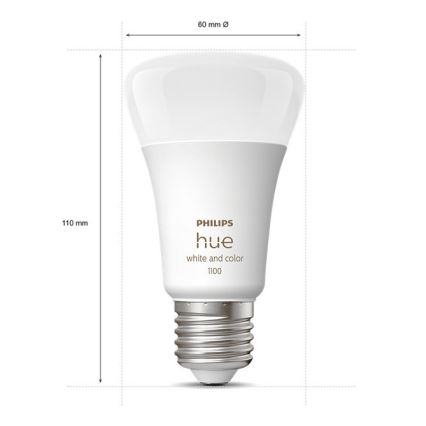 Alap Philips Hue WHITE AND COLOR AMBIANCE 3xE27/9W/230V 2000-6500K + összekötő eszköz