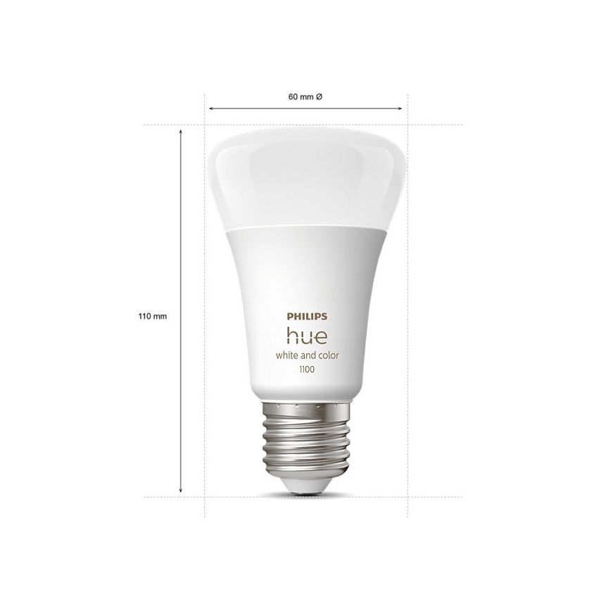 Alap Philips Hue WHITE AND COLOR AMBIANCE 3xE27/9W/230V 2000-6500K + összekötő eszköz