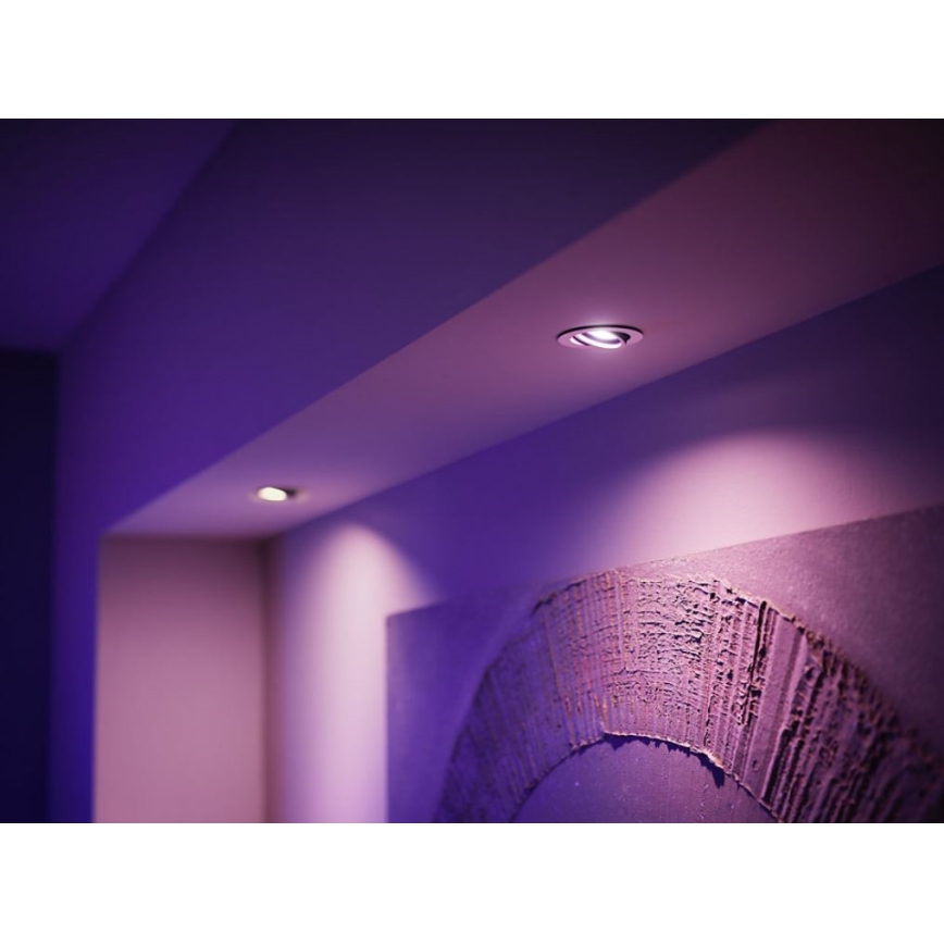 Alap Philips Hue WHITE AND COLOR AMBIANCE készlet 3xGU10/5,7W/230V 2000-6500K + összekötő eszköz