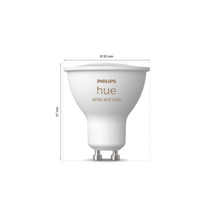 Kezdőcsomag Philips Hue WHITE AND COLOR AMBIANCE 3xGU10/4,2W/230V 2200-6500K + Hue bridge