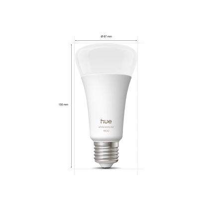 Philips Hue WHITE AND COLOR AMBIANCE E27/11,8W/230V LED dimmelhető izzó 1000-20000K
