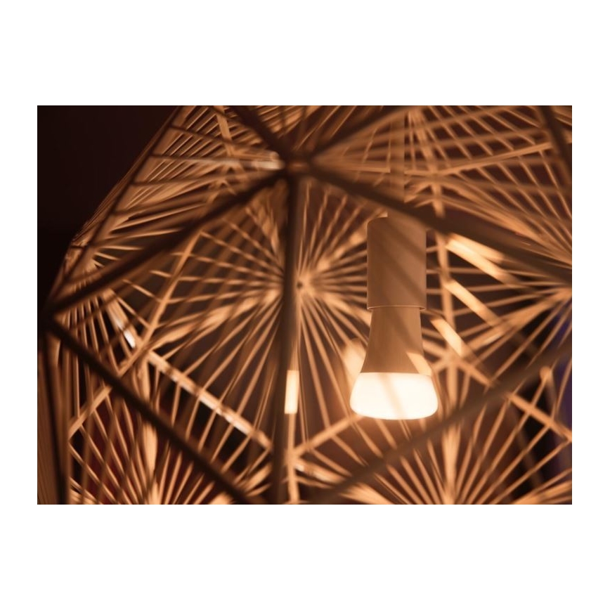 Philips Hue WHITE AMBIANCE alapkészlet 2×E27/8W/230V + Hue Bridge és fényerőszabályzó kapcsoló