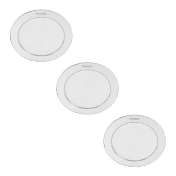 Philips - KÉSZLET 3x LED Beépíthető lámpa 1xLED/3,5W/230V 2700K
