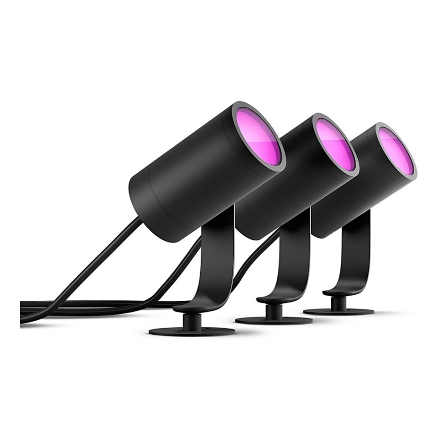 Philips - Készlet 3x LED Hue LILY spotlámpa 3xLED/8W/230V IP65