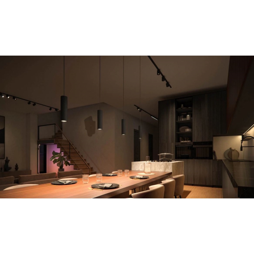 Philips - KÉSZLET 3x LED RGBW Dimmelhető csillár zsinóron sínrendszerhez Hue PERIFO LED/15,6W/230V 2000-6500K