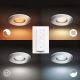 Philips - KÉSZLET 3x LED Szabályozható fürdőszobai lámpa Hue ADORE 1xGU10/5W/230V IP44 + távirányító