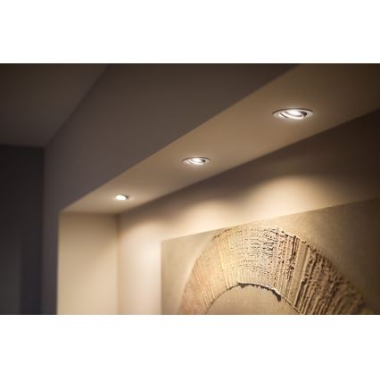 Philips - KÉSZLET 3x LED Dimmelhető beépíthető lámpa Hue MILLISKIN 1xGU10/4,2W/230 2200-6500K