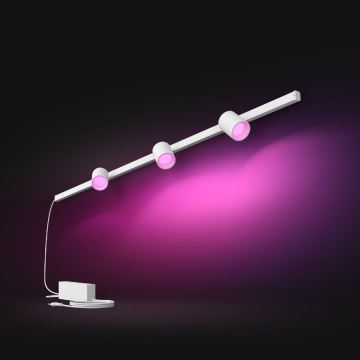 Philips - KÉSZLET 3x LED RGB Dimmelhető lámpa sínrendszerhez Hue PERIFO LED RGB/15,6W/230V 2000-6500K