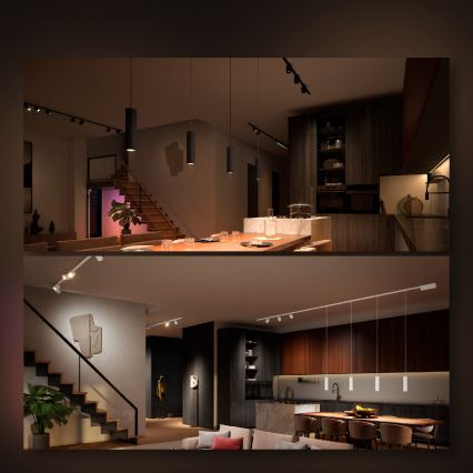 Philips - KÉSZLET 4xLED RGB Dimmelhető lámpa sínrendszerhez Hue PERIFO LED RGB/44,6W/230V 2000-6500K