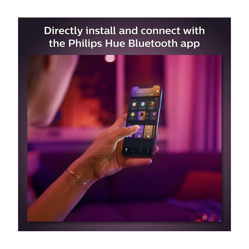 Philips - KÉSZLET 4x LED RGB Dimmelhető lámpa sínrendszerhez Hue PERIFO LED RGB/44,6W/230V 2000-6500K