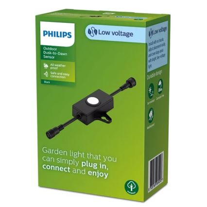Philips - Kültéri alkonyatérzékelő időzítővel GARDENLINK 24V IP67