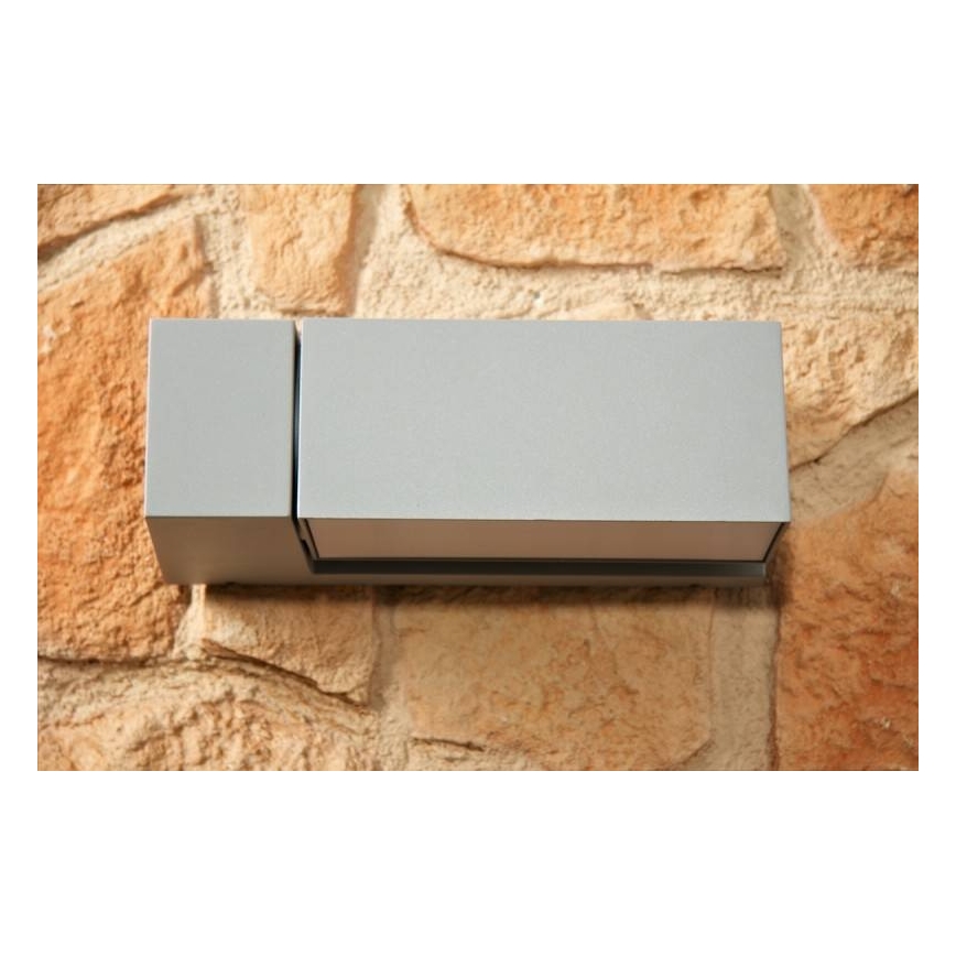 Philips - Kültéri fali lámpa BORDER 1xE27/23W/230V IP44 szürke