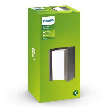 Philips - Kültéri fali lámpa BRIDGE 1xE27/15W/230V IP44