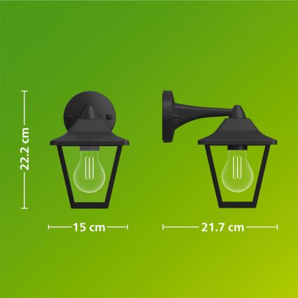 Philips - Kültéri fali lámpa JULI 1xE27/25W/230V IP44