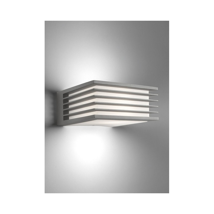 Philips - Kültéri fali lámpa SHADES 1xE27/15W/230V IP44 ezüst