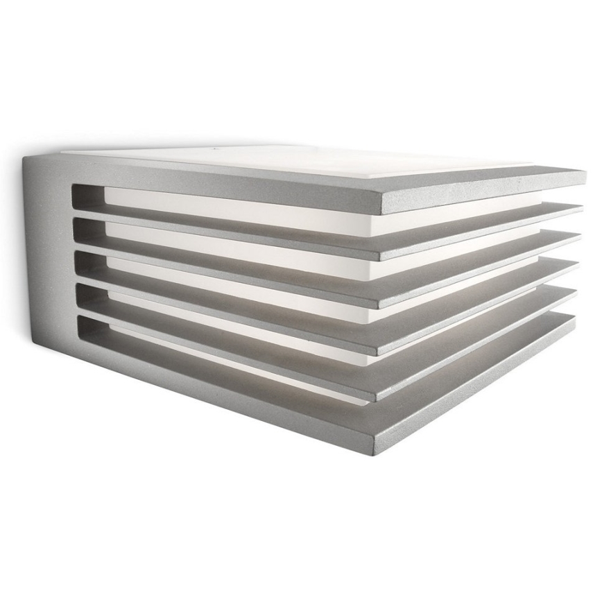 Philips - Kültéri fali lámpa SHADES 1xE27/15W/230V IP44 ezüst