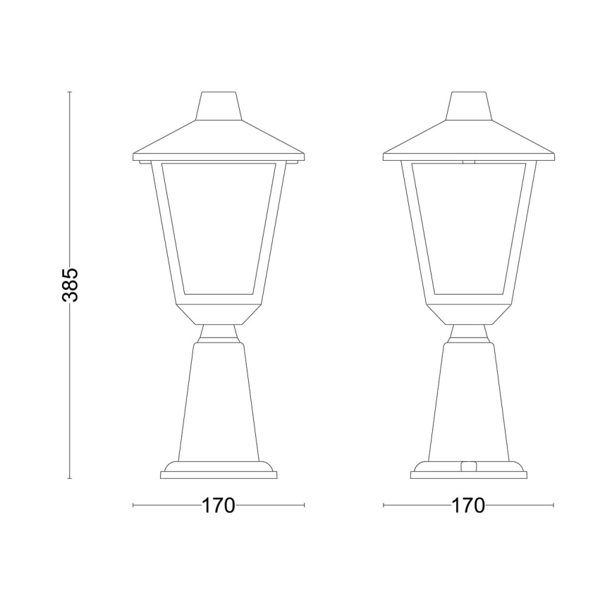 Philips - Kültéri lámpa KINNO 1xE27/25W/230V IP44