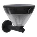 Philips - KYNA LED napelemes fali lámpa érzékelővel 3,8W/3,7V 800 mAh 2700K IP44 fekete