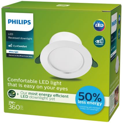 Philips - LED Beépíthető lámpa LED/2W/230V 3000K