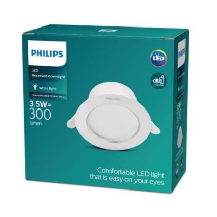 Philips - LED Beépíthető lámpa LED/3,5W/230V 4000K