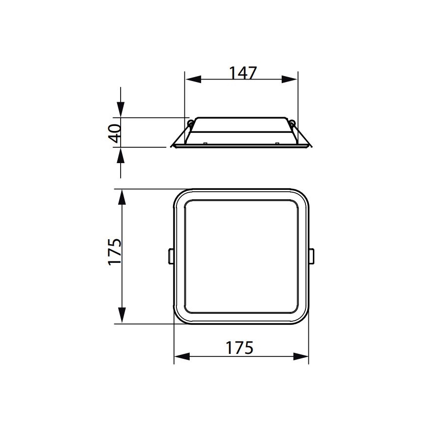 Philips - LED Beépíthető lámpa LEDINAIRE SLIM LED/10,5W/230V