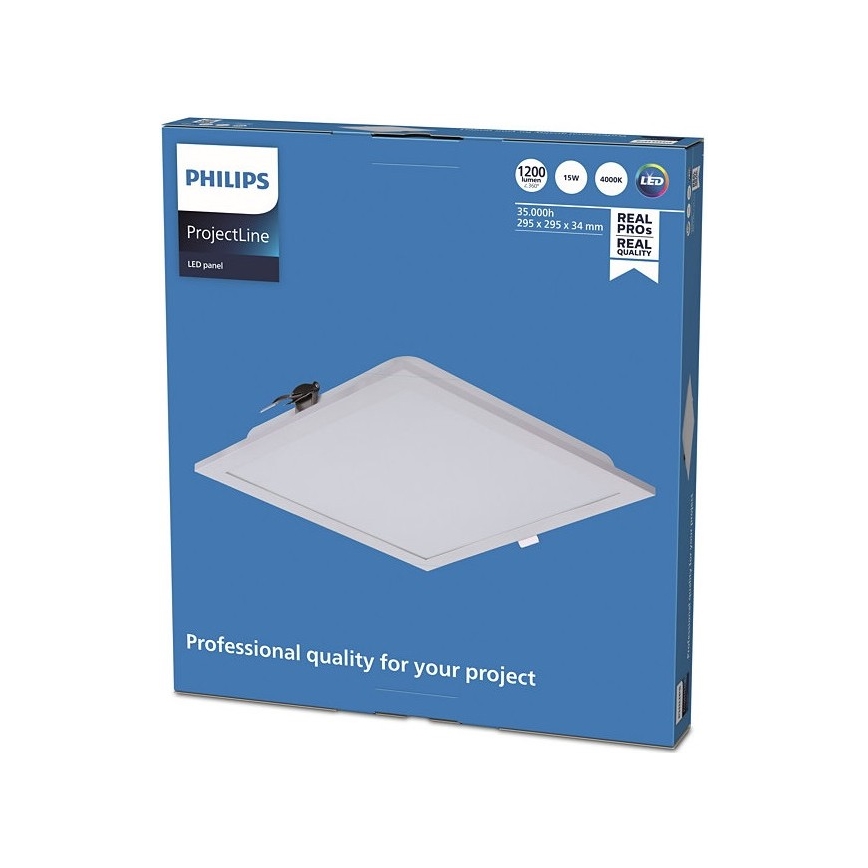 Philips - LED Beépíthető lámpa PROJECTLINE LED/15W/230V 29,5x29,5 cm