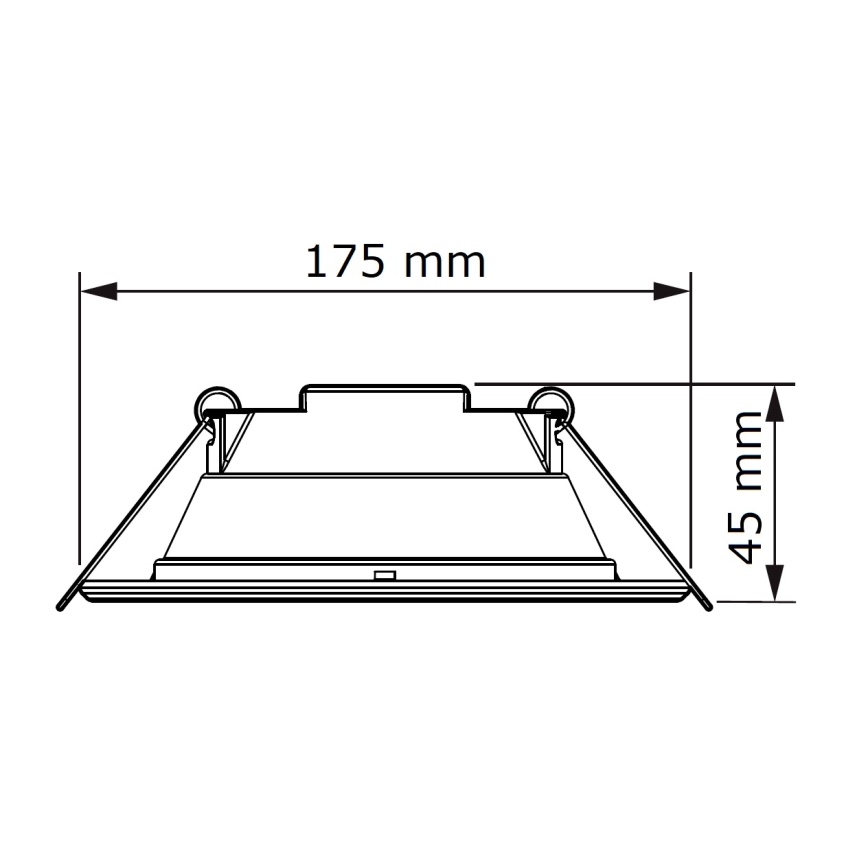 Philips - LED Beépíthető lámpa SLIM LED/11W/230V 3000K