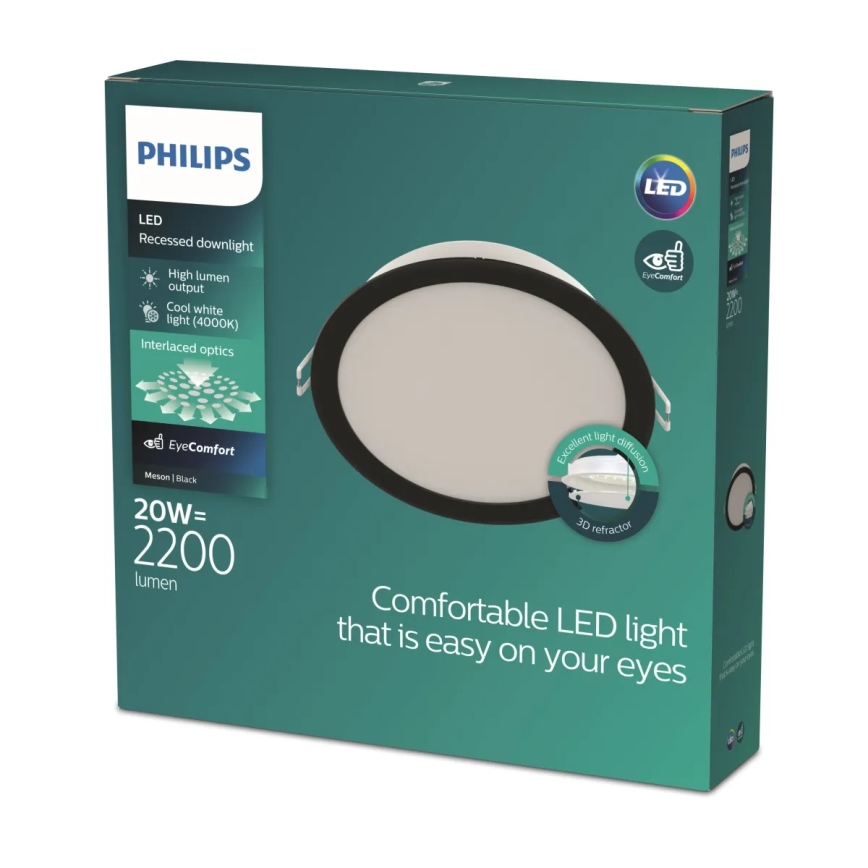 Philips - LED beépíthető mennyezeti lámpatest MESON LED/20W/230V 4000K
