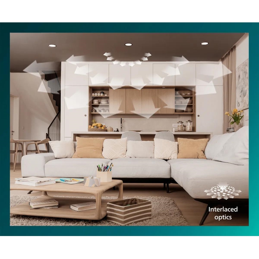 Philips - LED beépíthető mennyezeti lámpatest MESON LED/5,5W/230V 3000K