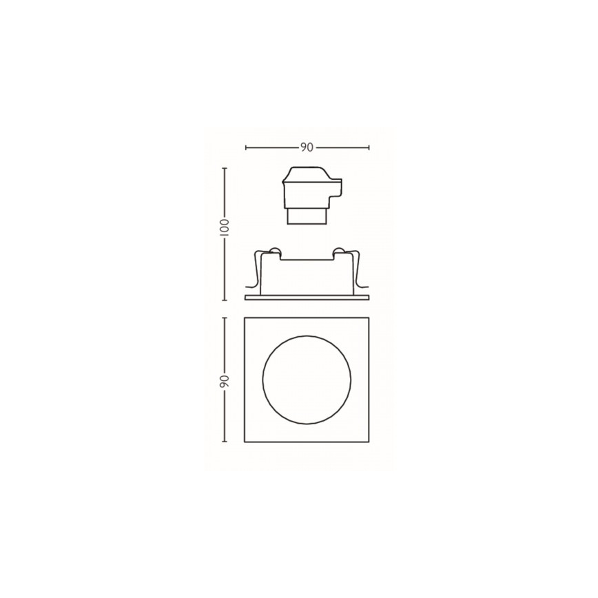 Philips 50391/11/P0 - LED Dimmelhető beépíthető lámpa SHELLBARK Warm Glow 1xLED/4,5W/230V 2200-2700K