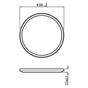 Philips - LED Dimmelhető fürdőszobai mennyezeti lámpa SCENE SWITCH LED/18W/230V IP44 2700K