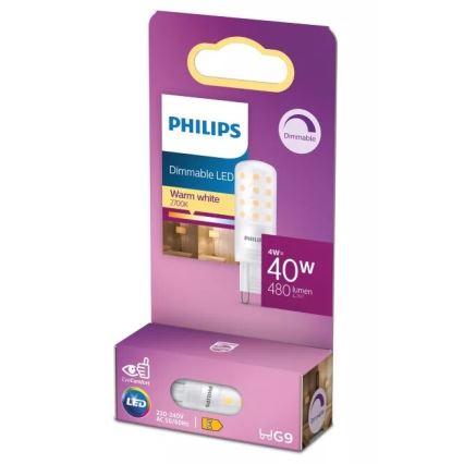 Philips LED dimmelhető G9 izzó 4W 230V 2700K