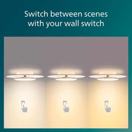 Philips- LED Dimmelhető mennyezeti lámpa SCENE SWITCH LED/30W/230V 2700K fekete