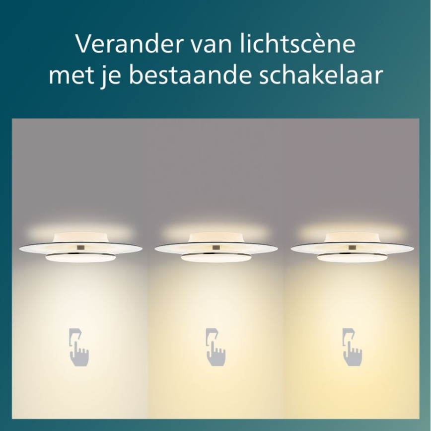 Philips- LED Dimmelhető mennyezeti lámpa SCENE SWITCH LED/40W/230V 2700K fekete