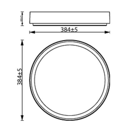 Philips - LED Dimmelhető mennyezeti lámpa HANNO SCENE SWITCH LED/24W/230V 4000K fehér