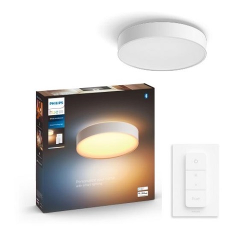 Philips - LED Dimmelhető mennyezeti lámpa Hue LED/19,2W/230V 2200-6500K átm. 381 mm fehér + távirányítás
