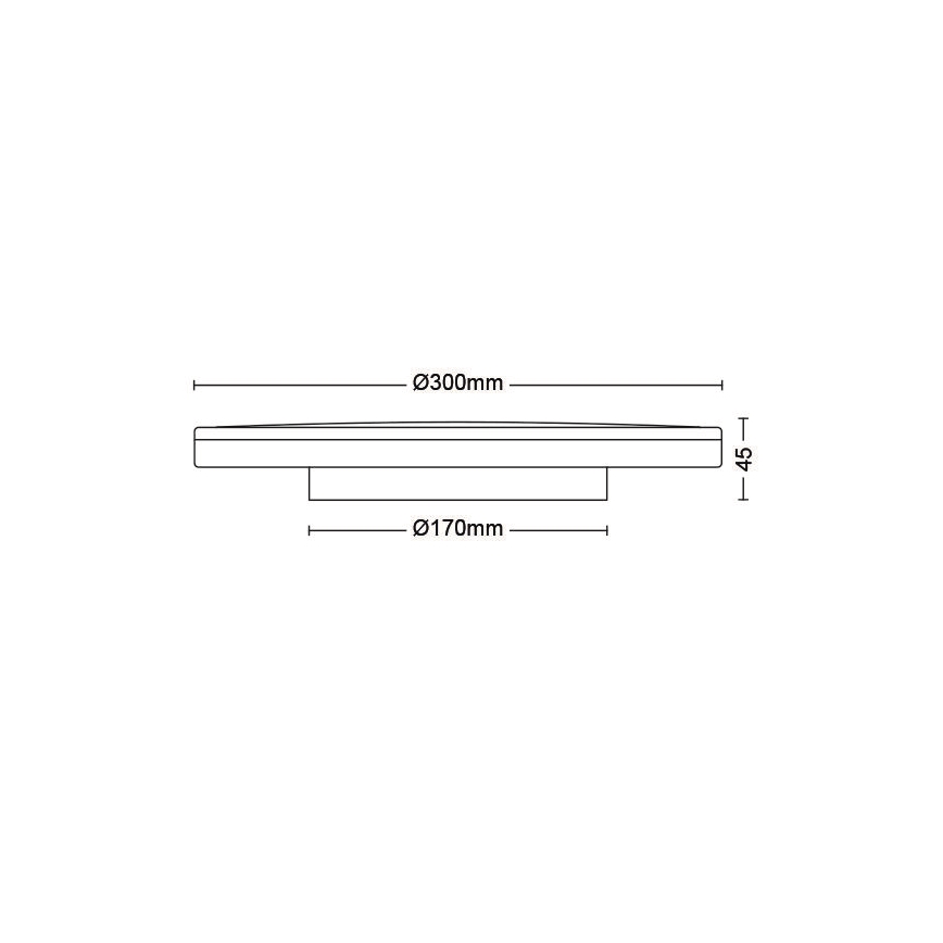 Philips - LED Dimmelhető mennyezeti lámpa SCENE SWITCH LED/18W/230V átm. 30 cm 4000K fekete