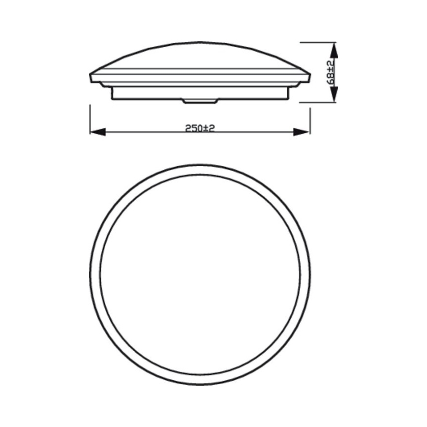 Philips - LED Dimmelhető mennyezeti lámpa SCENE SWITCH LED/12W/230V