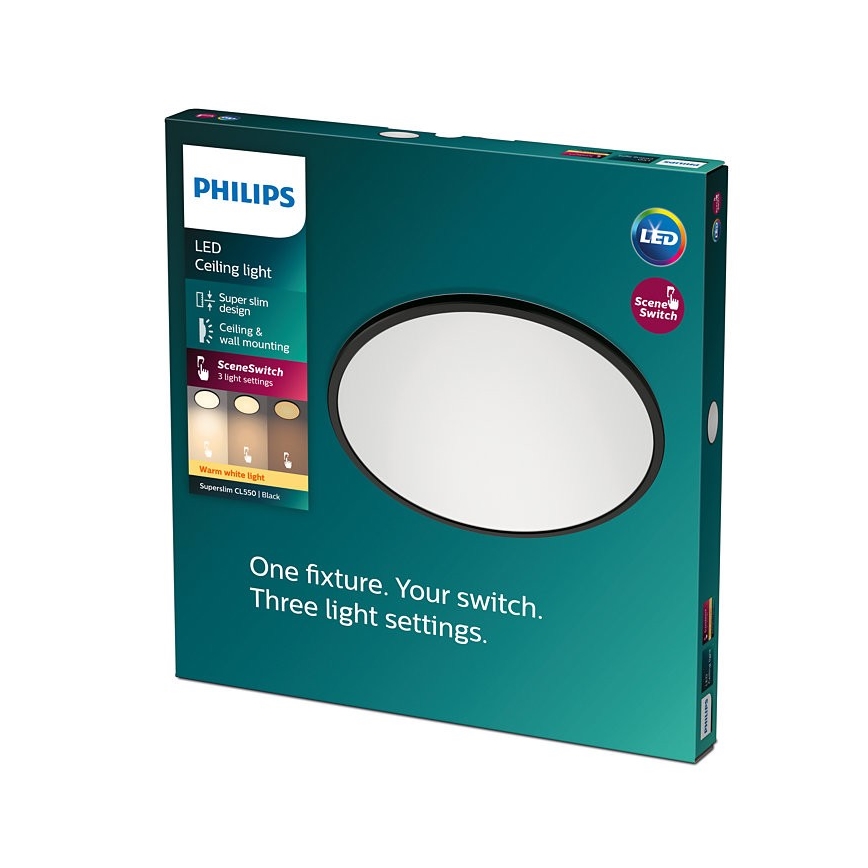 Philips - LED Dimmelhető mennyezeti lámpa SCENE SWITCH LED/18W/230V