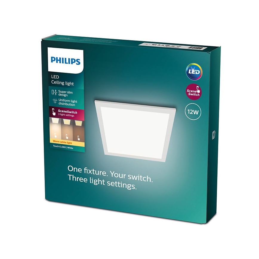 Philips - LED Dimmelhető mennyezeti lámpa SCENE SWITCH LED/12W/230V 2700K