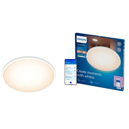 Philips - LED dimmelhető mennyezeti lámpatest SUPERSLIM LED/32W/230V 2700-6500K Wi-Fi