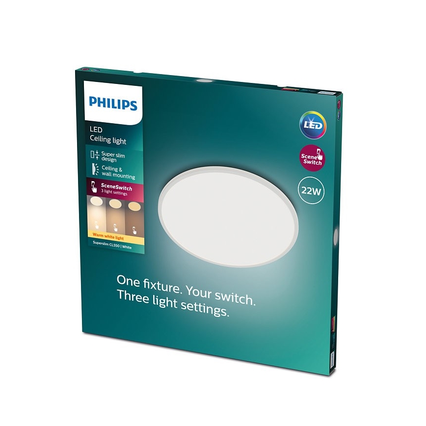Philips - LED Dimmelhető mennyezeti lámpa SCENE SWITCH LED/22W/230V